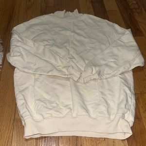 Topshop mockneck cream oversized sweatshirt - can be a mini dress